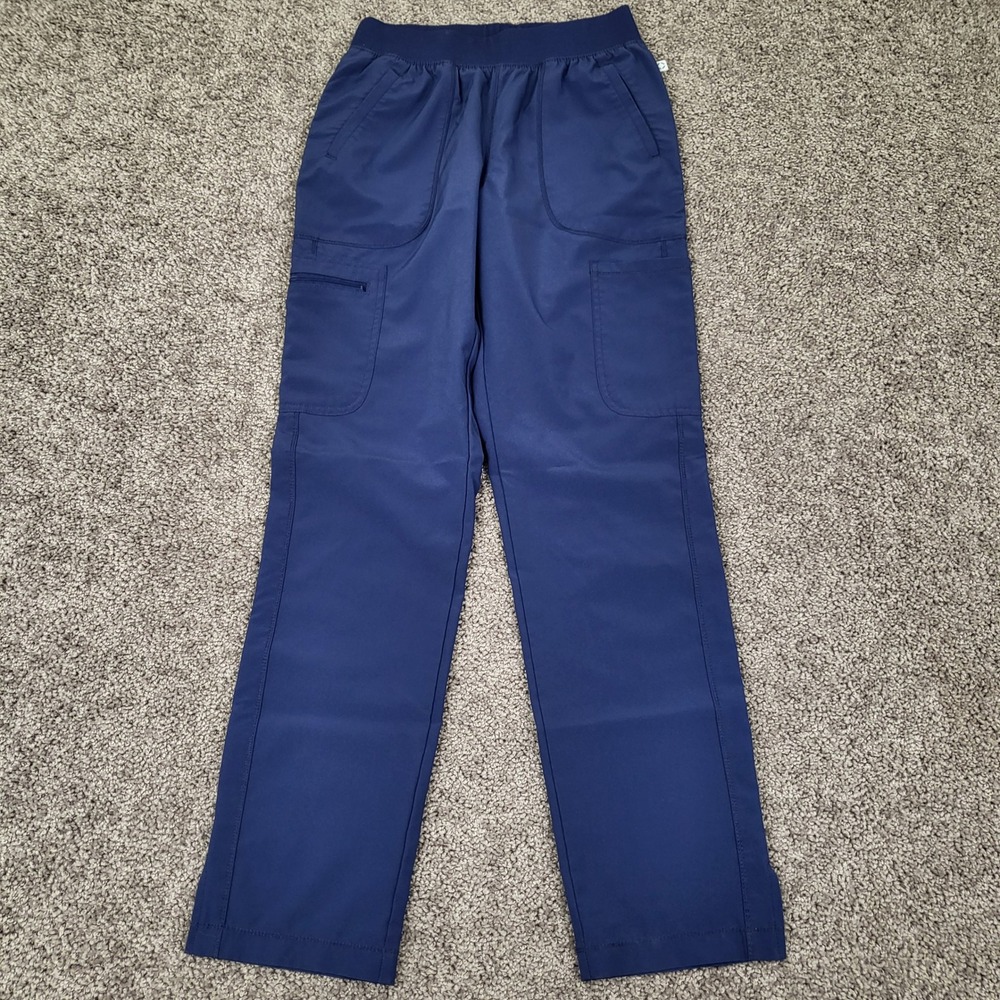 Cherokee Infinity Scrub Pants Womens S Navy Blue Excellent CK065A Cargo Tactical